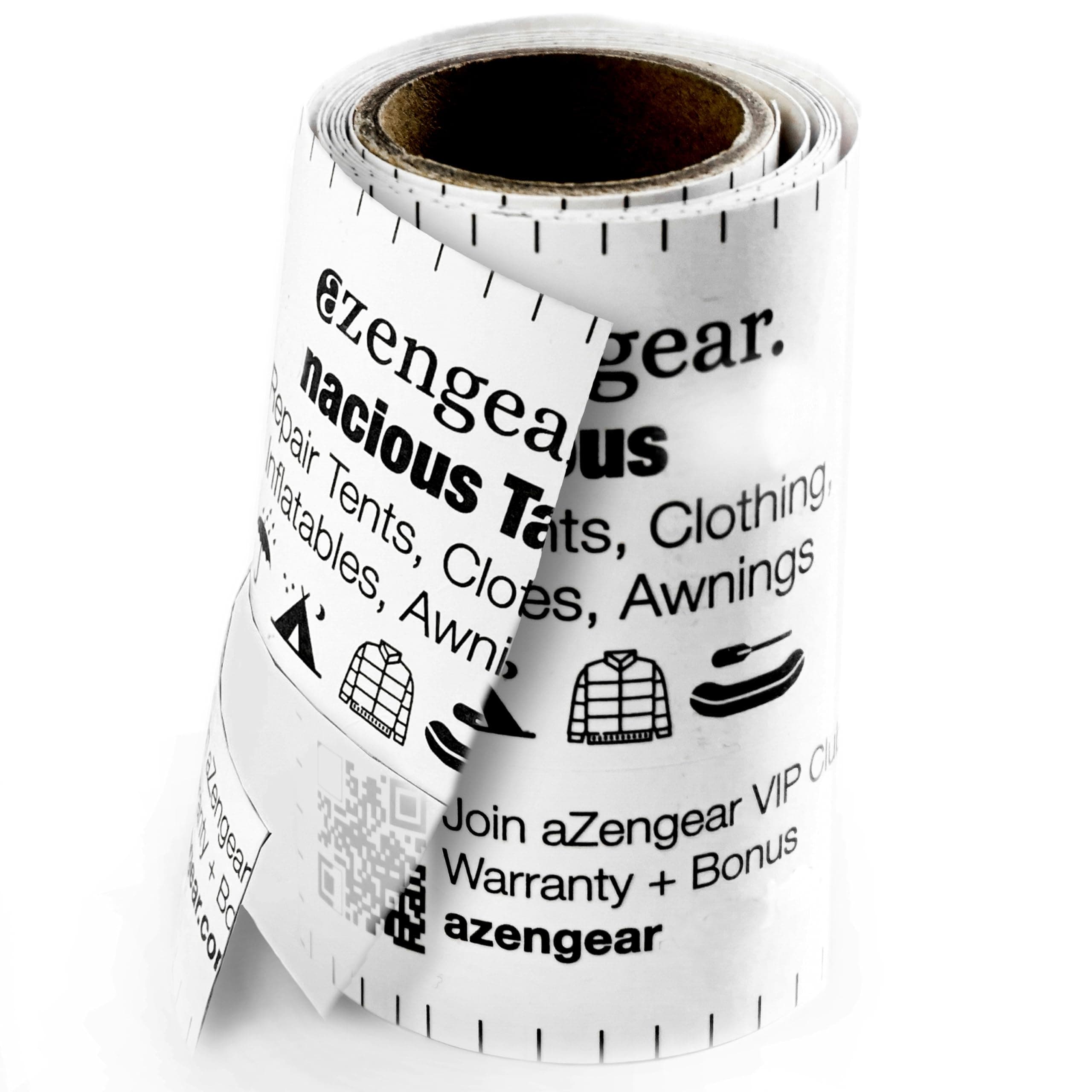 aZengear Wasserdichtes Klebeband Transparent für Zeltreparatur und Daunenjacke Reparatur |ClimatePartner certified | Mar