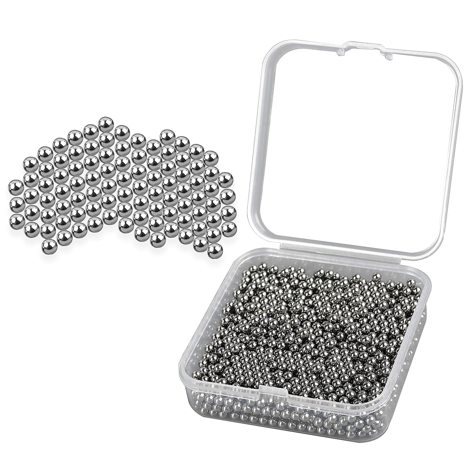 **1500 Stück Edelstahl Reinigungsperlen für Karaffen und Wasserflaschen - Premium Metall Reinigungskugeln zur Aufbereit